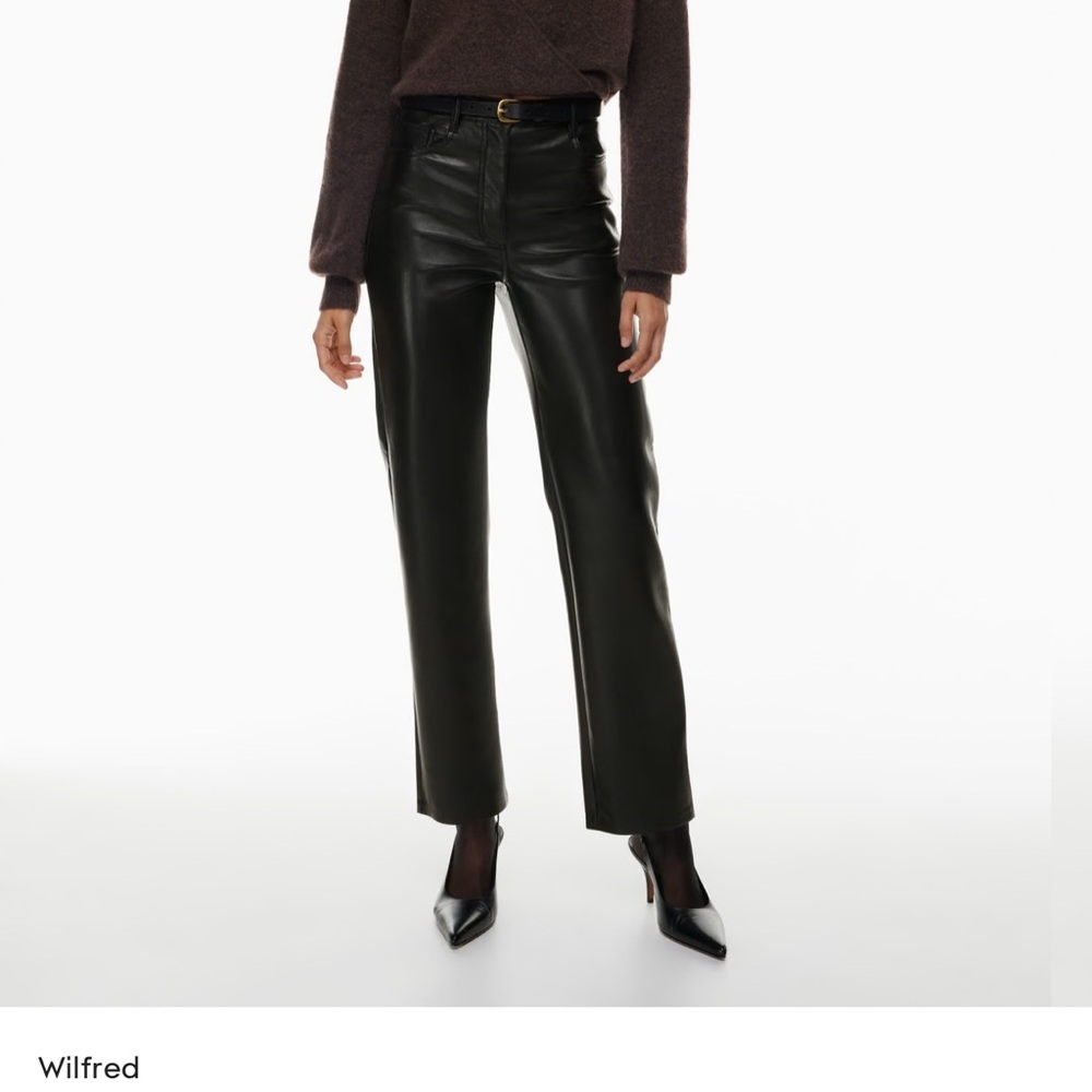 Wilfred Black Leather Melina Pants